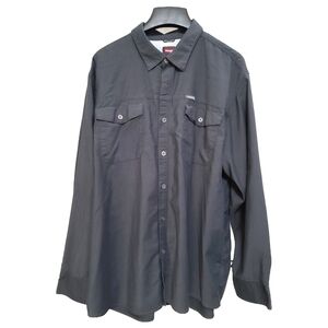 Wrangler Men's Gray Casual Button-Down Shirt